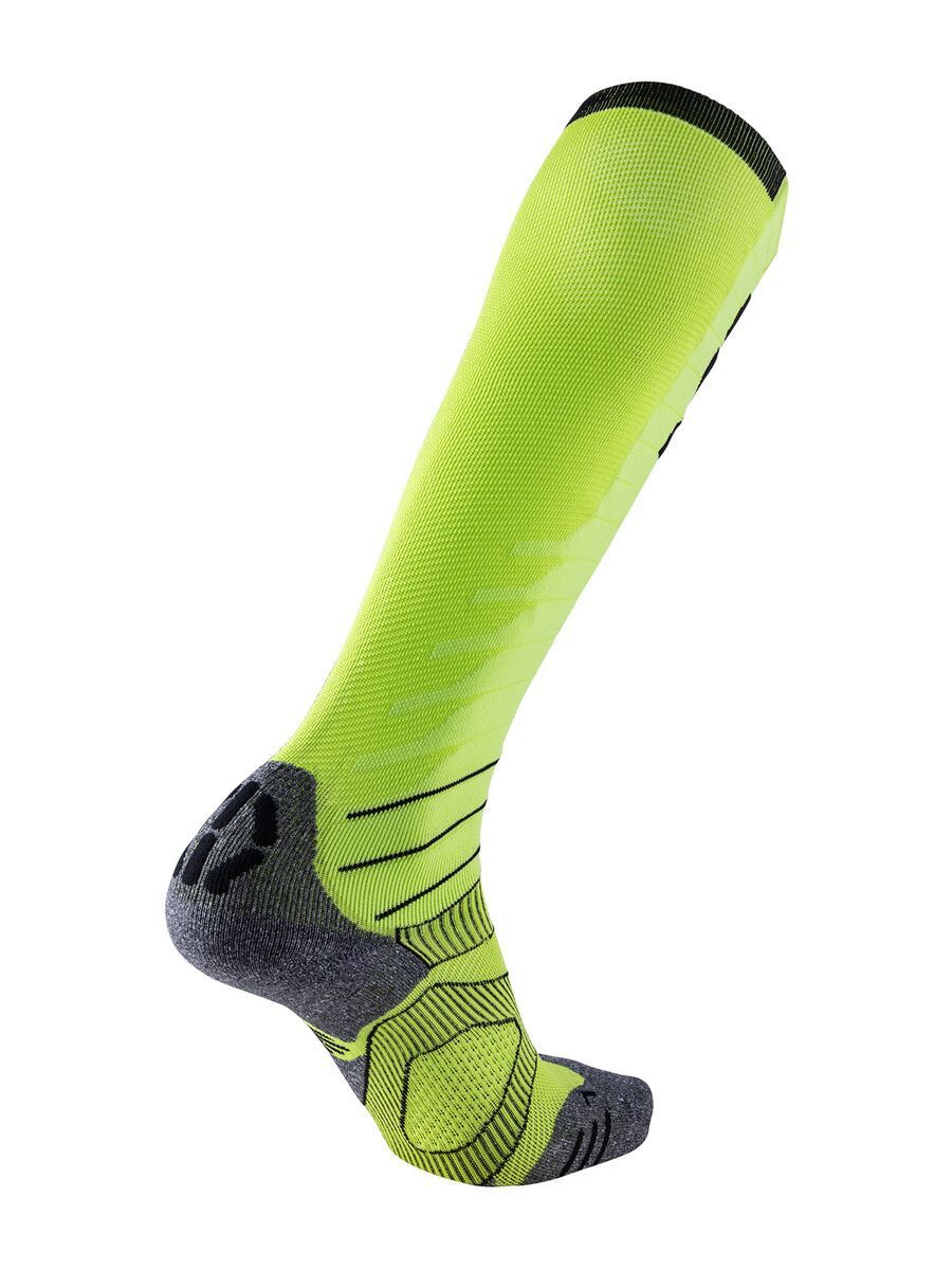 UYN Evo Race Ski Socks, green lime/black - Bild 2