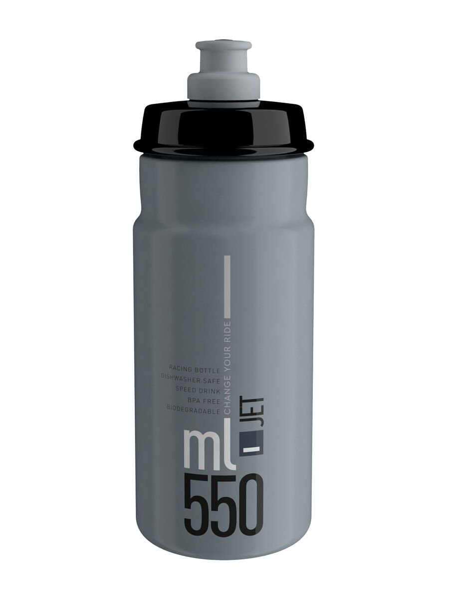 Elite Jet - 550 ml, grey/black logo - Bild 1