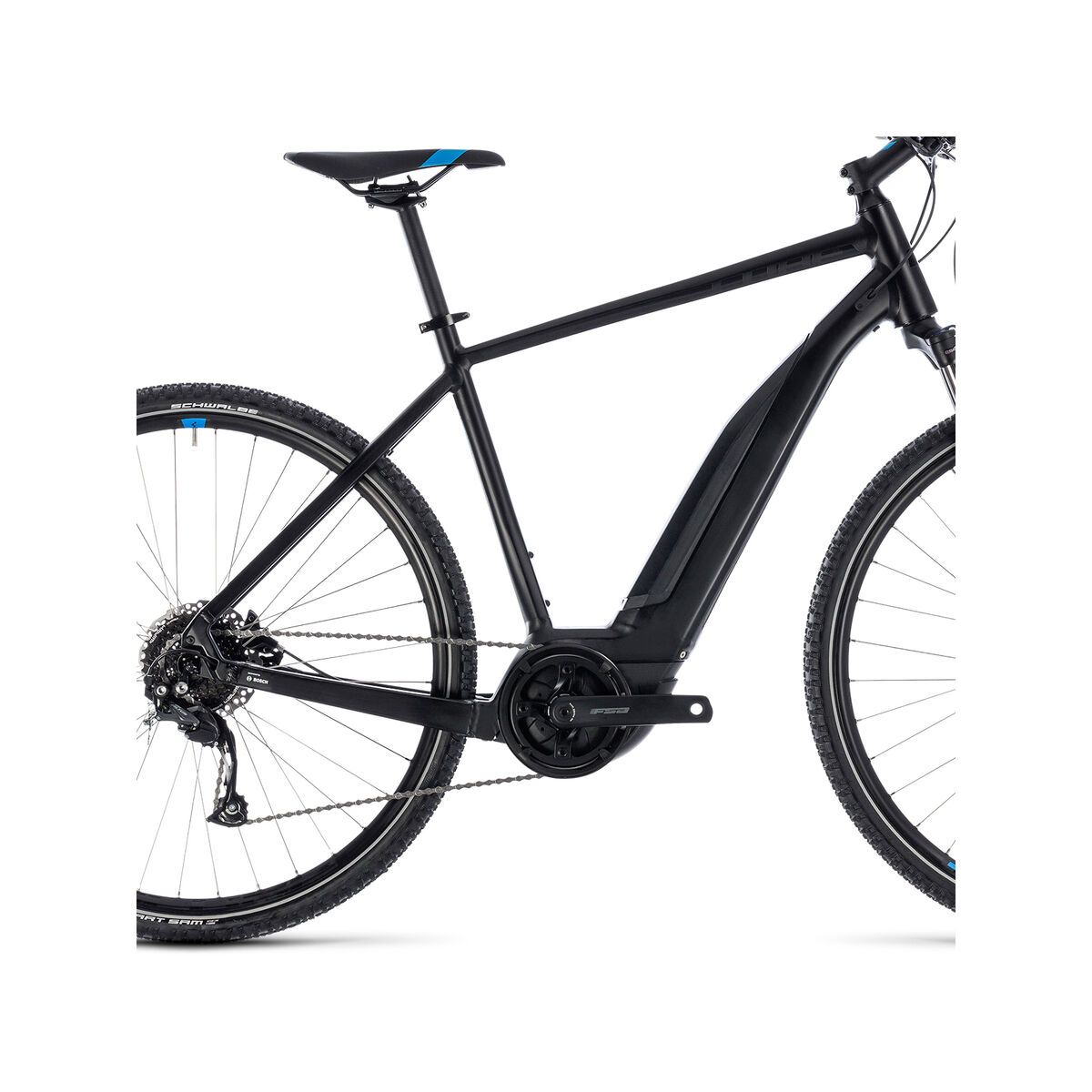 Cube Cross Hybrid ONE 400, black´n´blue - Bild 4