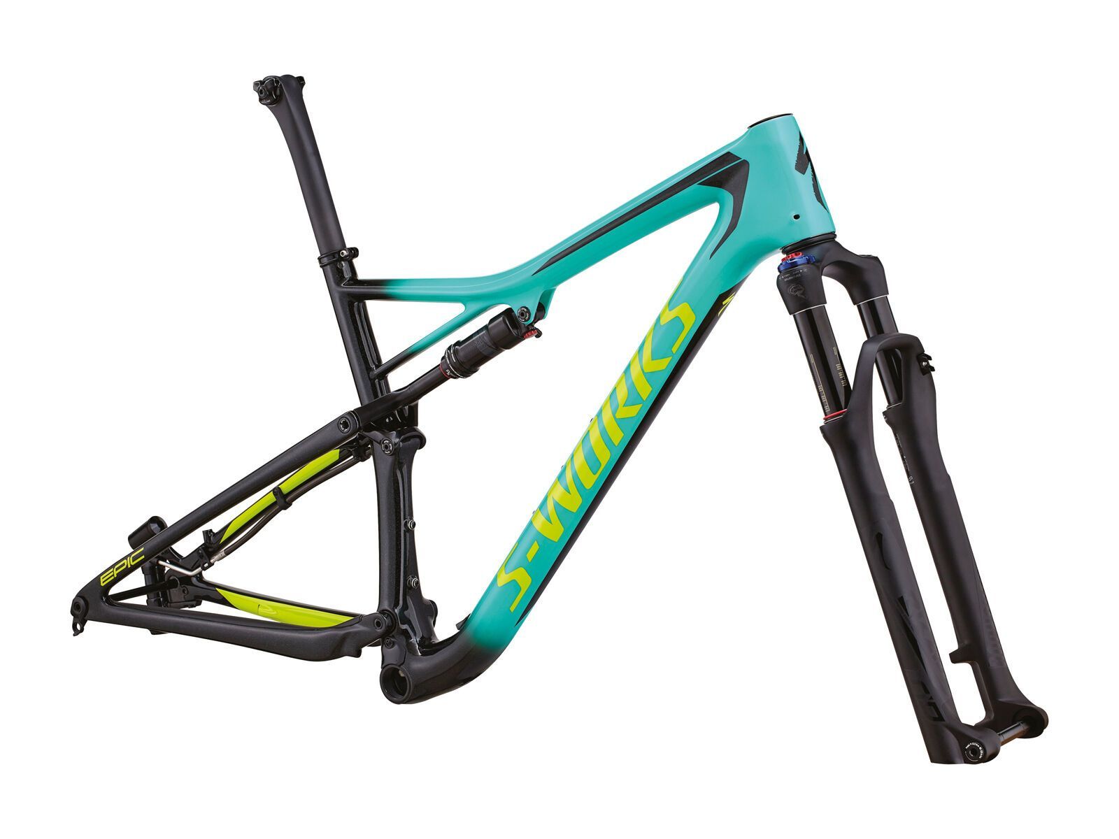 Specialized S-Works Epic Frame, gloss acid mint/cosmic black/hyper green - Bild 1