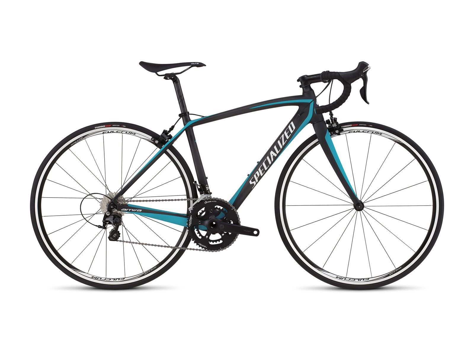 Specialized Amira SL4 Elite CEN, satin carbon/turquoise/white - Bild 1