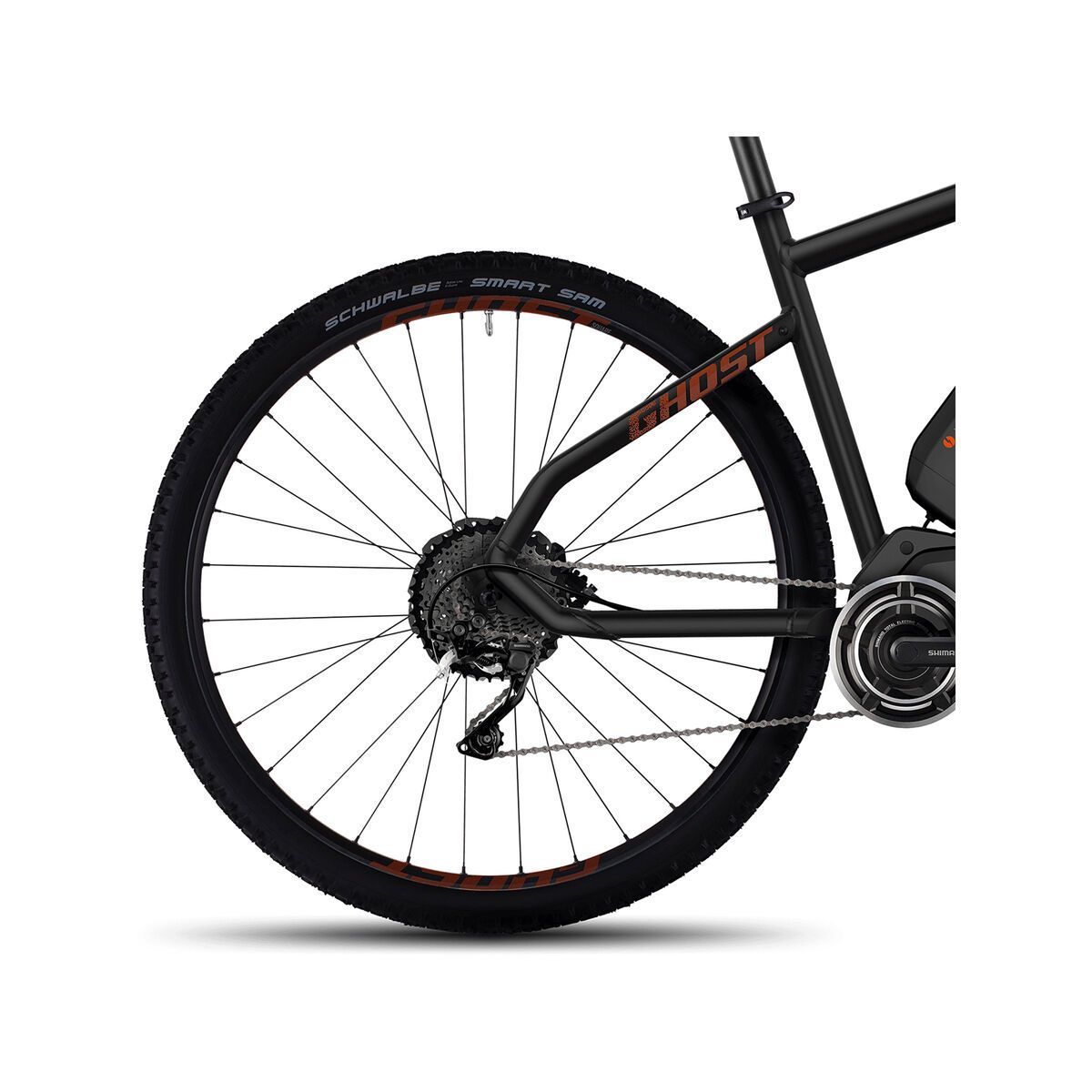 Ghost Hybride Square Cross 4, night black/monarch orange/urban grey - Bild 4