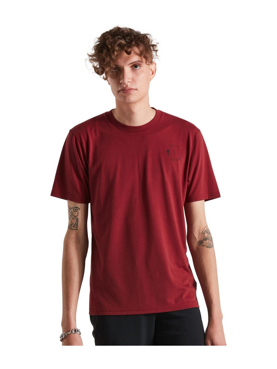 Specialized Stoke Short Sleeve T-Shirt, maroon - Bild 1