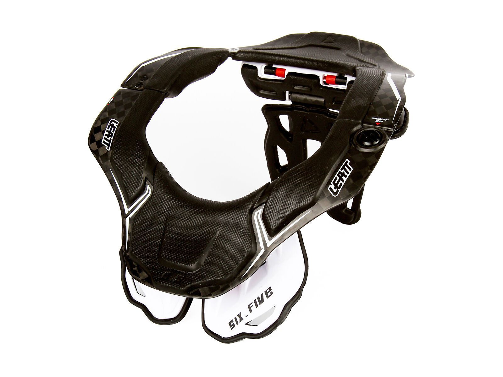 Leatt Neck Brace DBX 6.5 Carbon, black/white - Bild 3