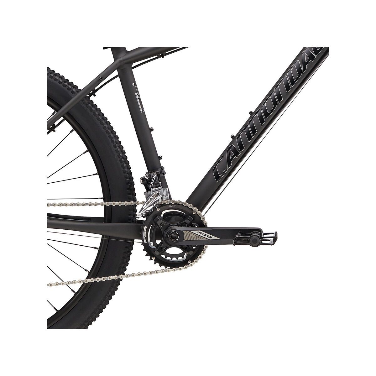 Cannondale Trail 1 27.5, matte nearly black w/ gloss jet black and fine silver - NBL - Bild 3