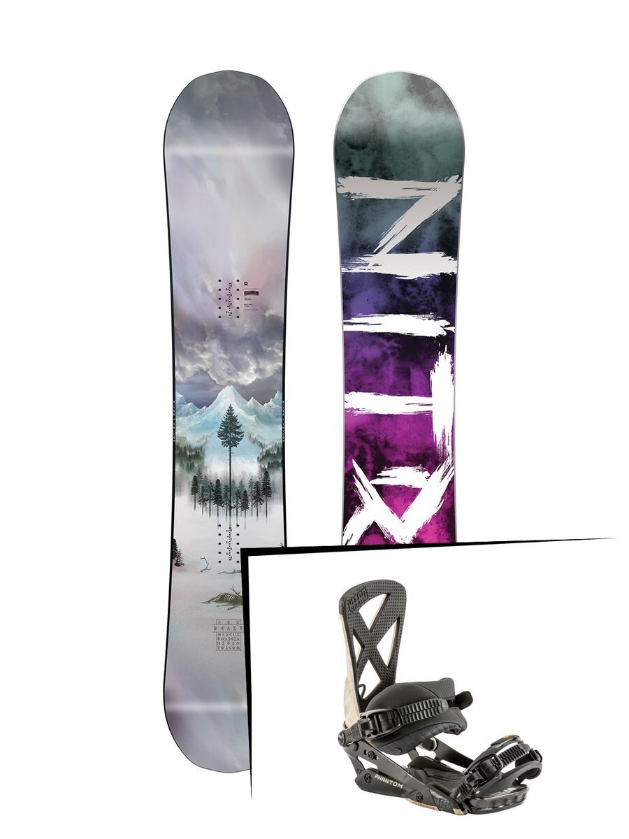 Set: Nitro Beast Nitro x Volcom 2019 + Nitro Phantom greywood - Bild 1