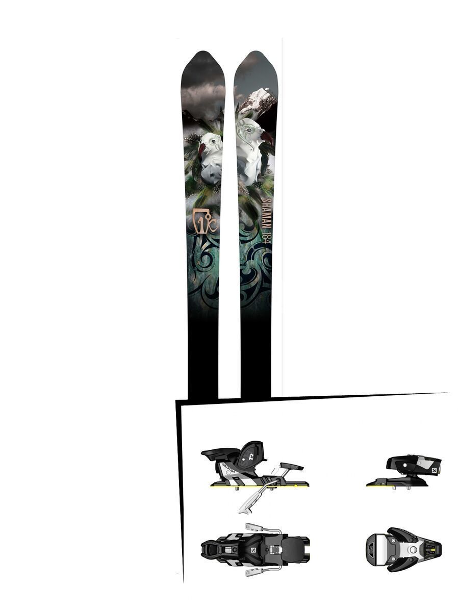 Set: Icelantic Shaman 2016 + Salomon STH2 WTR 13 (1456104) - Bild 1