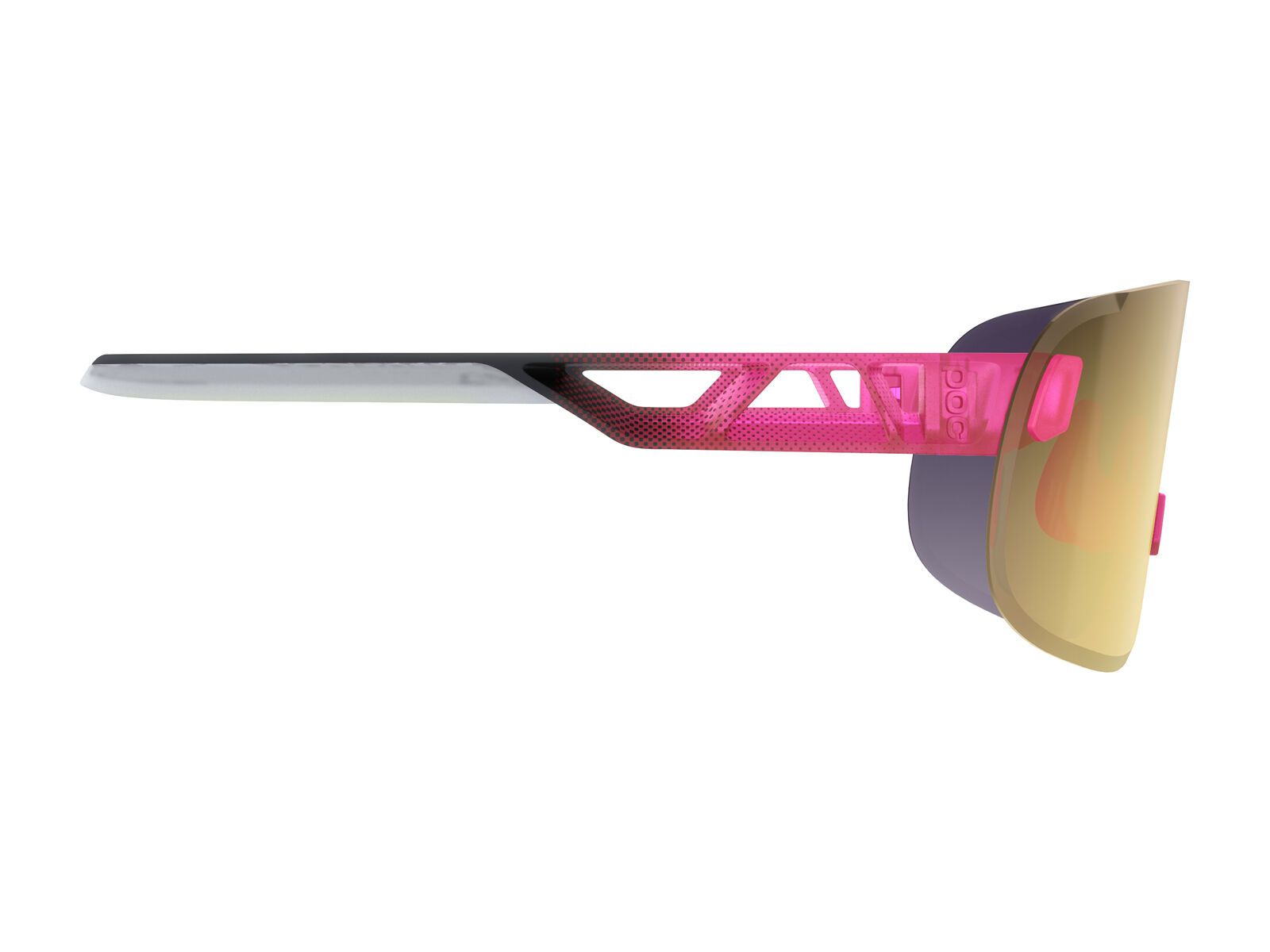 POC Elicit, Clarity Road Gold / fluo pink/uranium black transl. - Bild 3