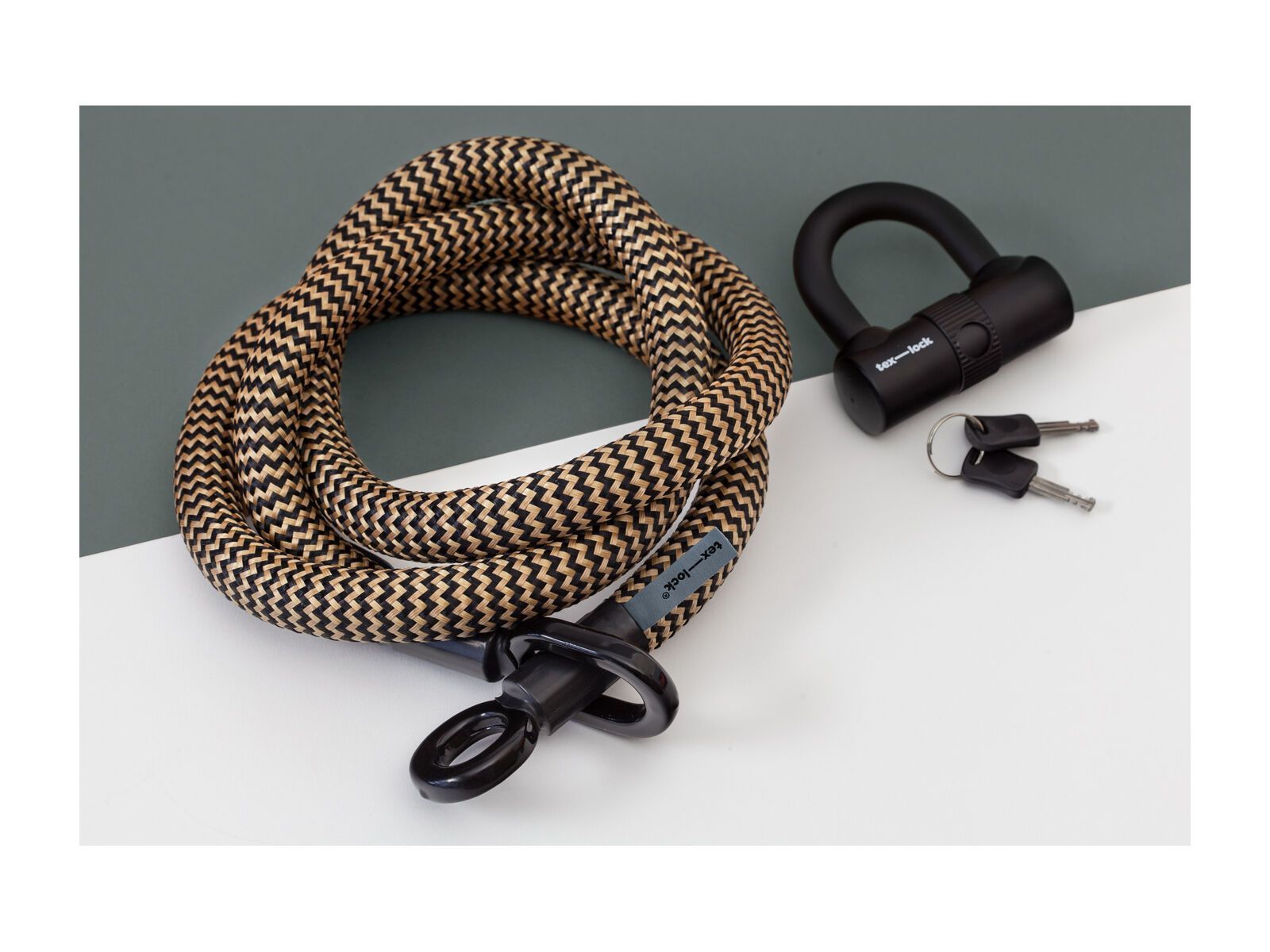 Tex-Lock Eyelet L 160 cm + U-Lock, gold - Bild 1