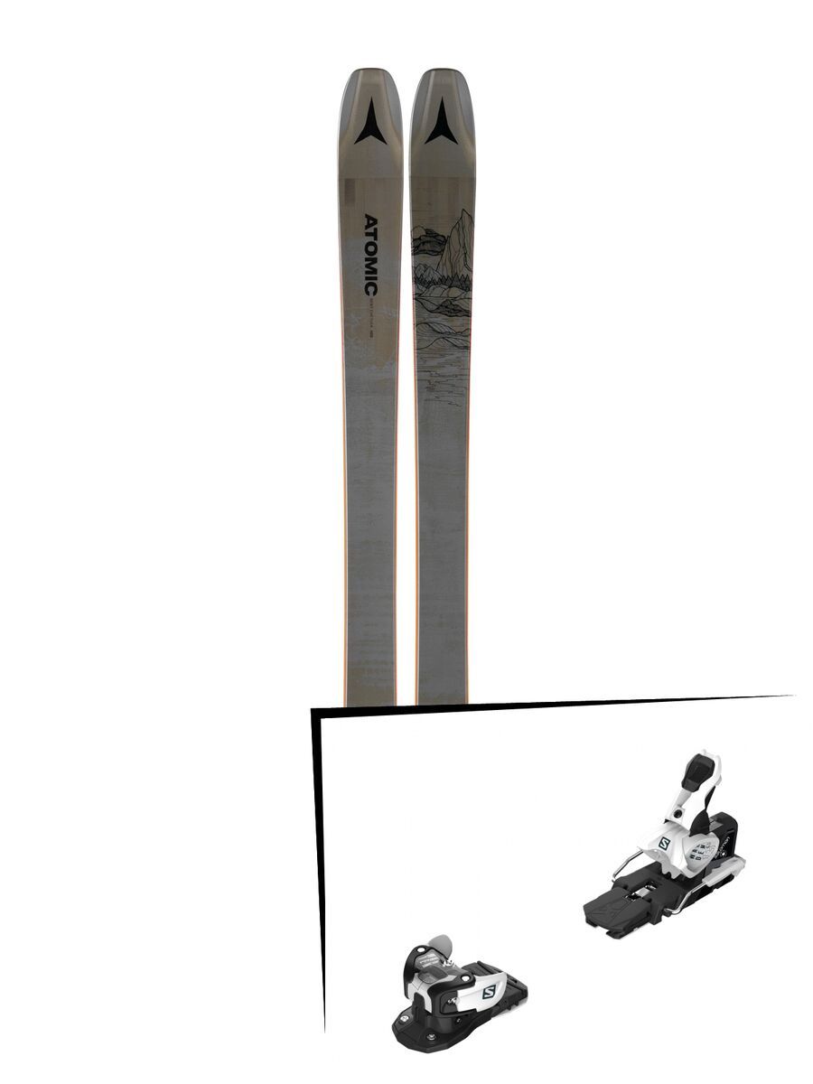 Set: Atomic Bent Chetler 100 2019 + Salomon Warden MNC 13 white/black - Bild 1