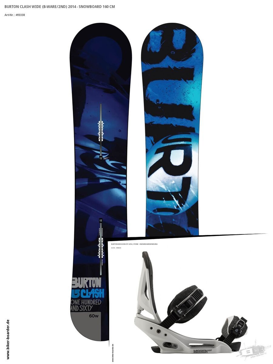 Set: Burton Clash Wide  +  Mission EST (494022S) - Bild 1