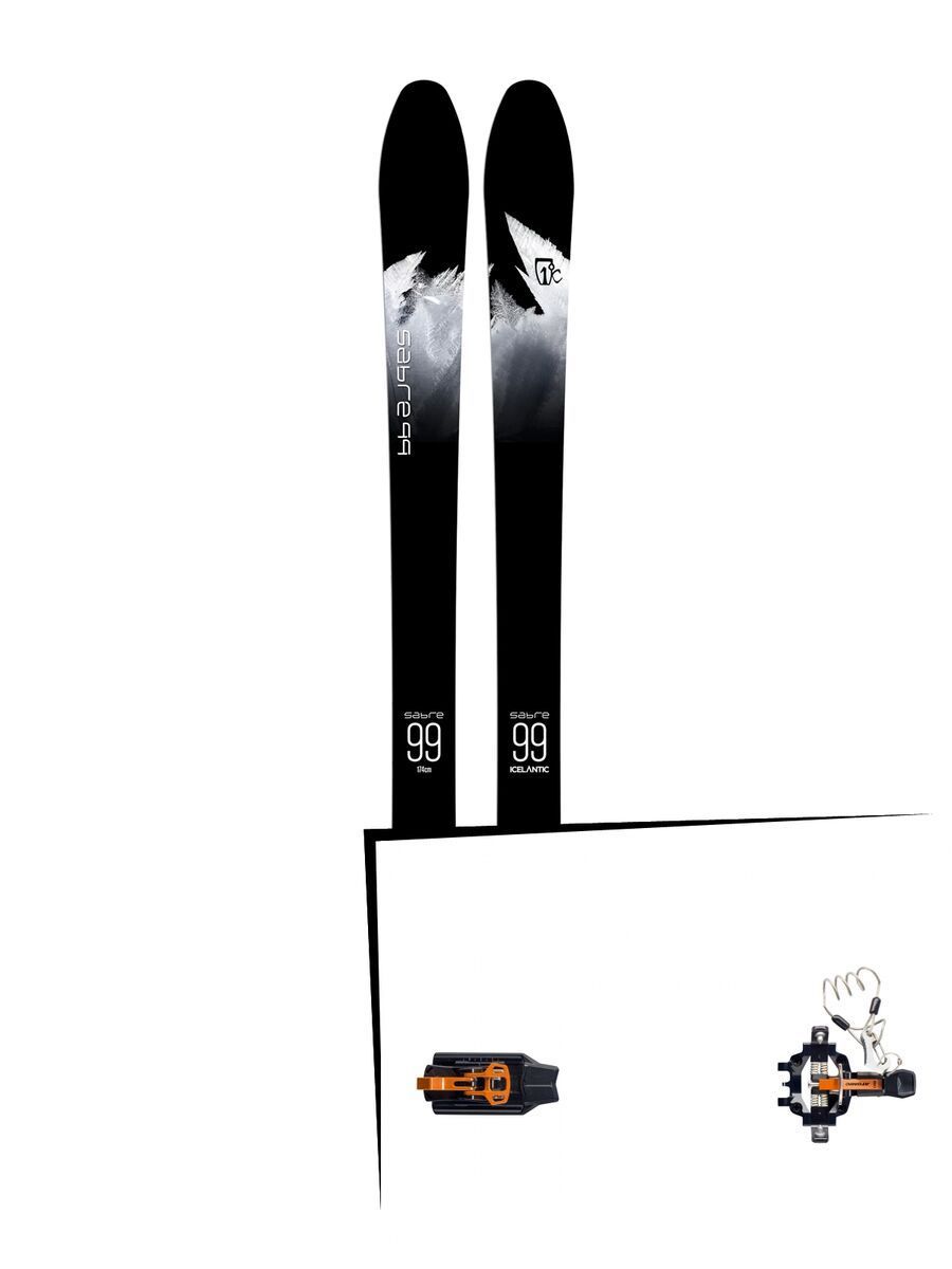 Set: Icelantic Sabre 99 2018 + Atomic Backland Tour black/orange - Bild 1
