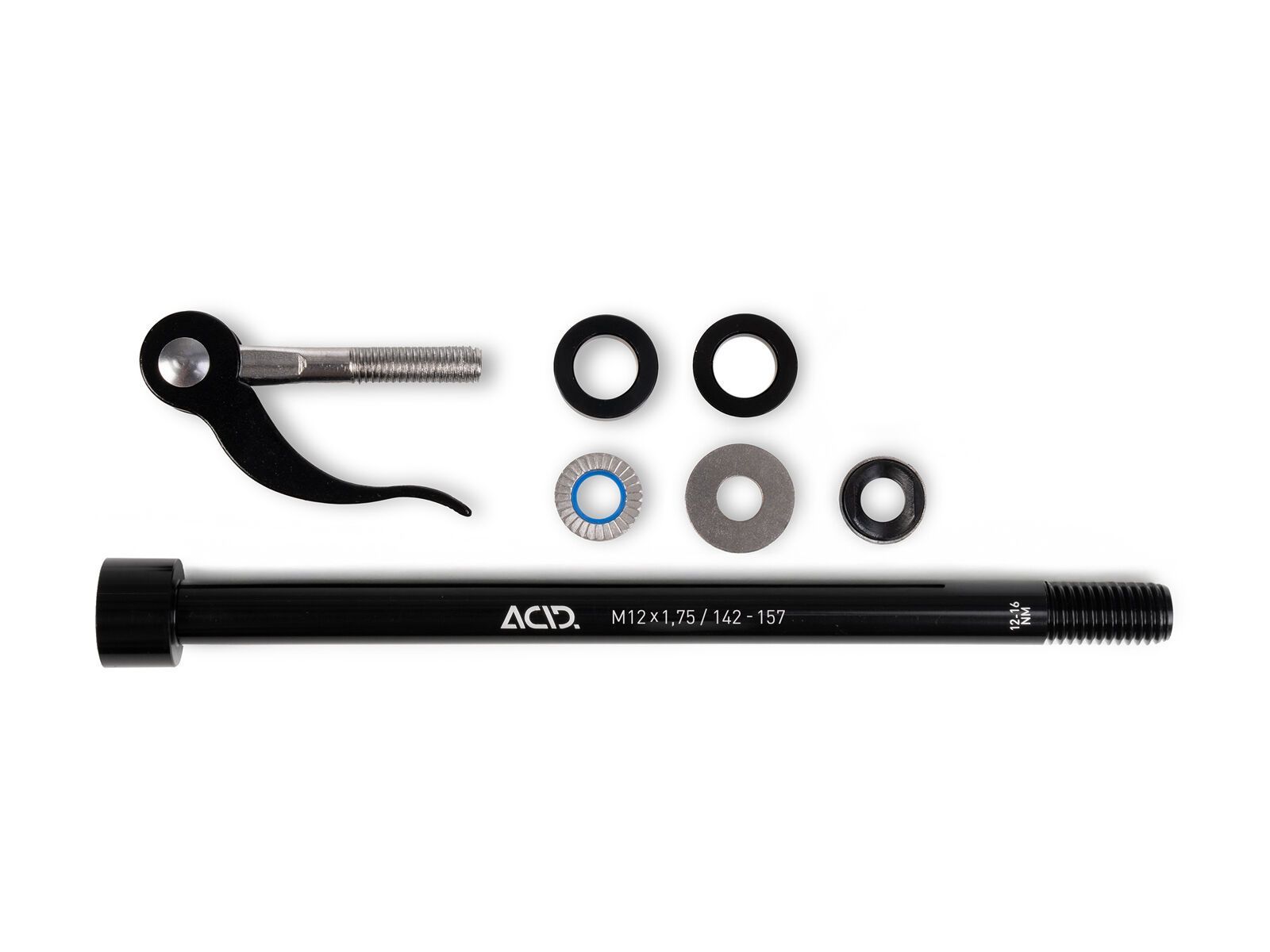 Cube Acid Steckachse M12x1.75 142-157 mm für Fahrradanhänger, black - Bild 2