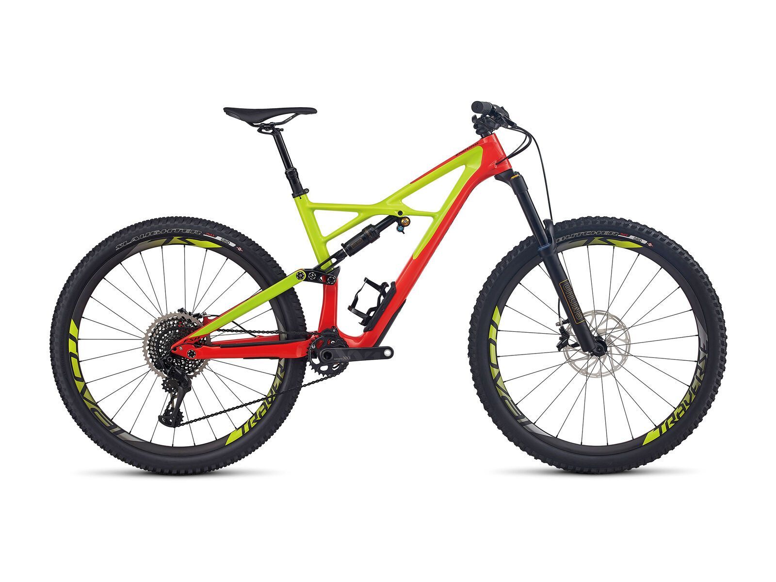 Specialized S-Works Enduro FSR Carbon 29/6Fattie, gloss nordic red/hyper green/black - Bild 1
