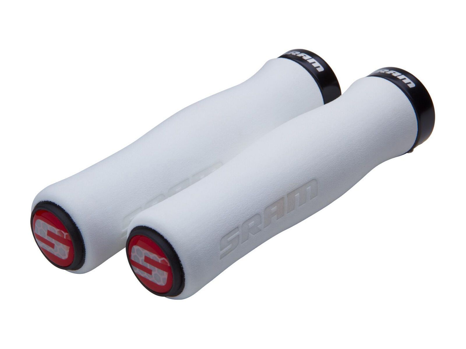 SRAM Locking Grips Contour Foam, white/black clamp - Bild 1
