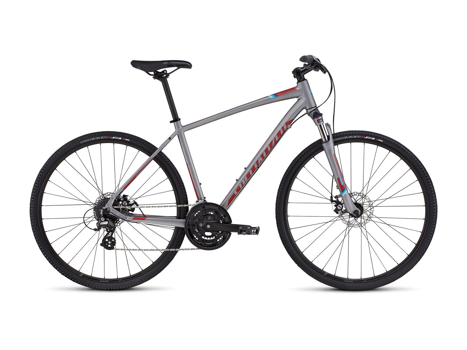 Specialized Crosstrail Disc, sterling/candy red/cyan - Bild 1