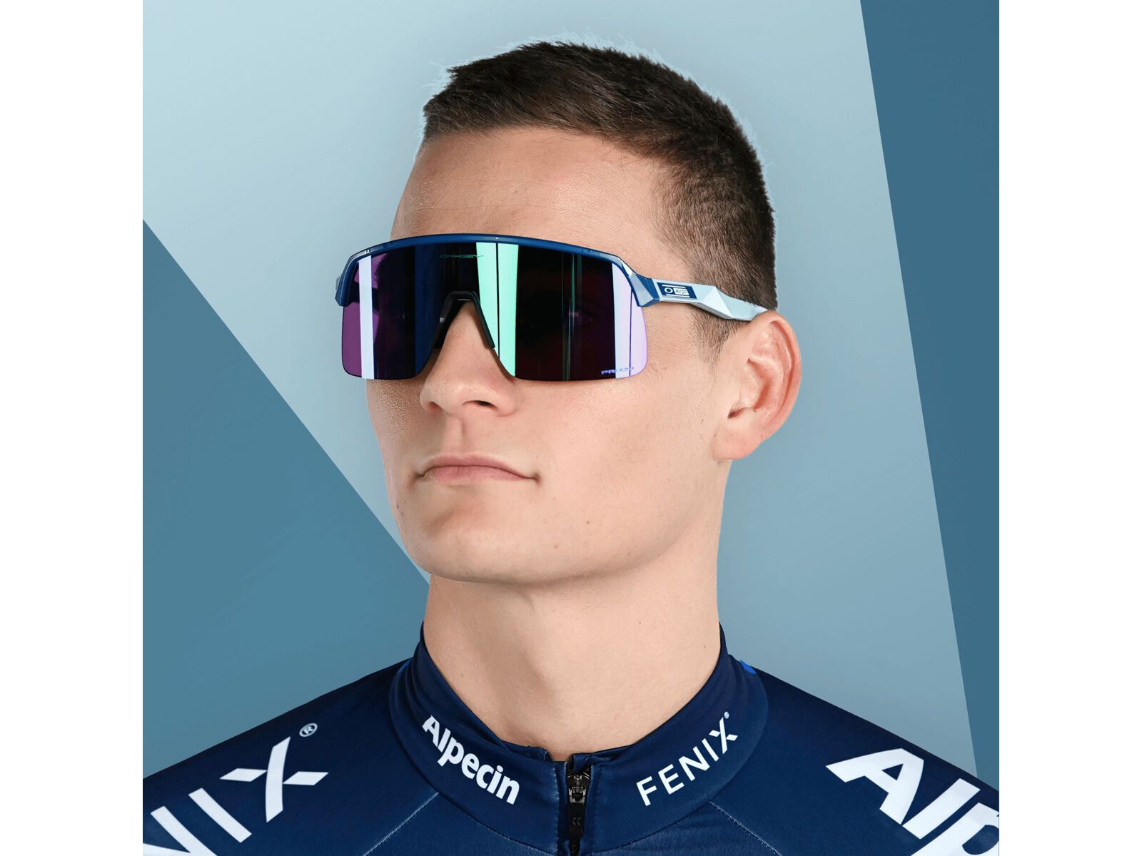 Oakley Sutro Lite Mathieu Van Der Poel Sign., Prizm Road Jade / poseidon/splatter - Bild 8