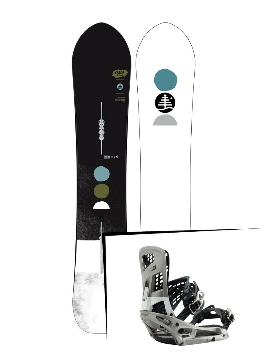 Set: Burton Family Tree Speed Date 2019 + Burton Genesis EST super silver - Bild 1
