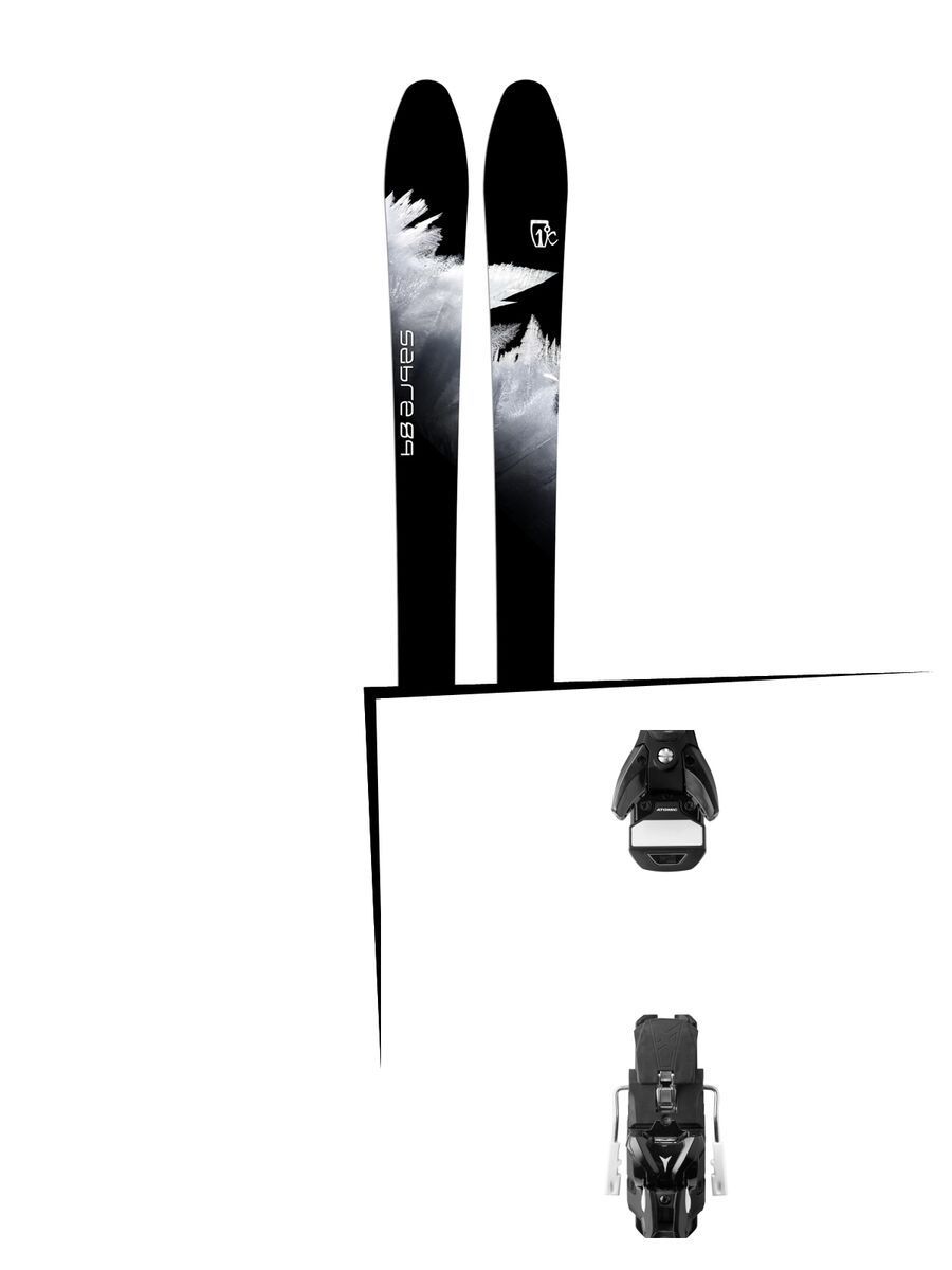 Set: Icelantic Sabre 89 2018 + Atomic STH 13 WTR black/gun metal - Bild 1