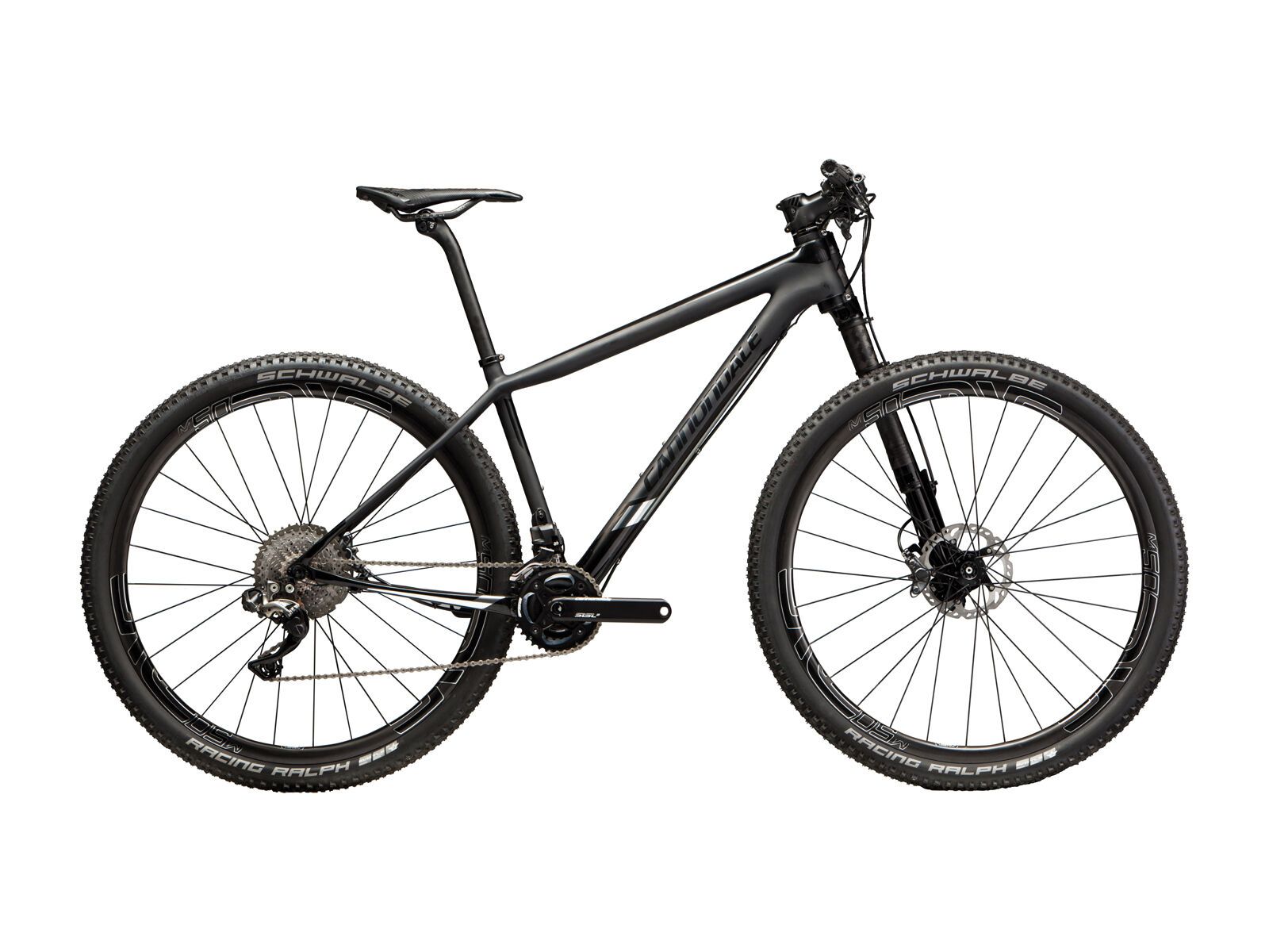 Cannondale F-SI Hi-Mod Black Inc. 29, jet black w/charcoal grey, fine silver, matte - Bild 1