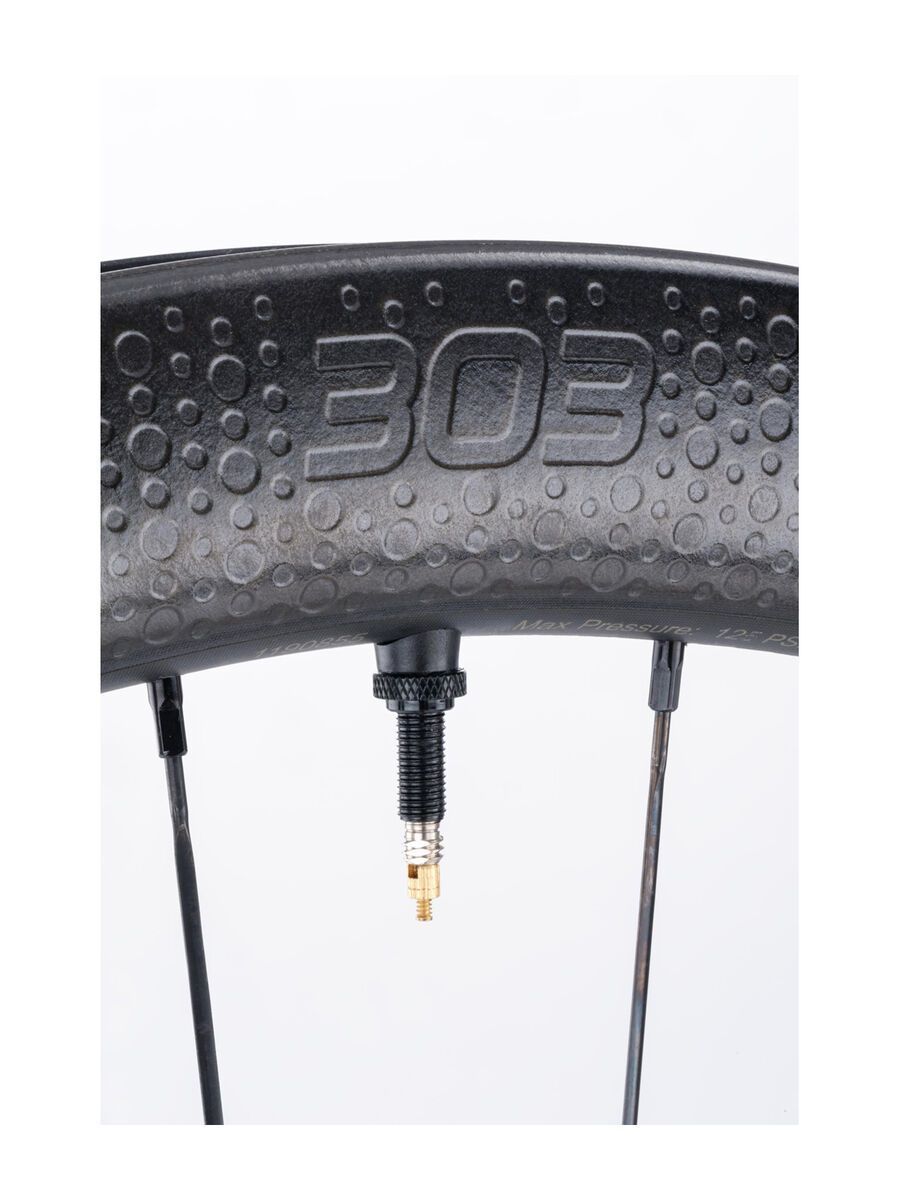 Zipp 303 Firecrest Carbon Clincher Tubeless Disc-brake, schwarz/pink - Bild 2