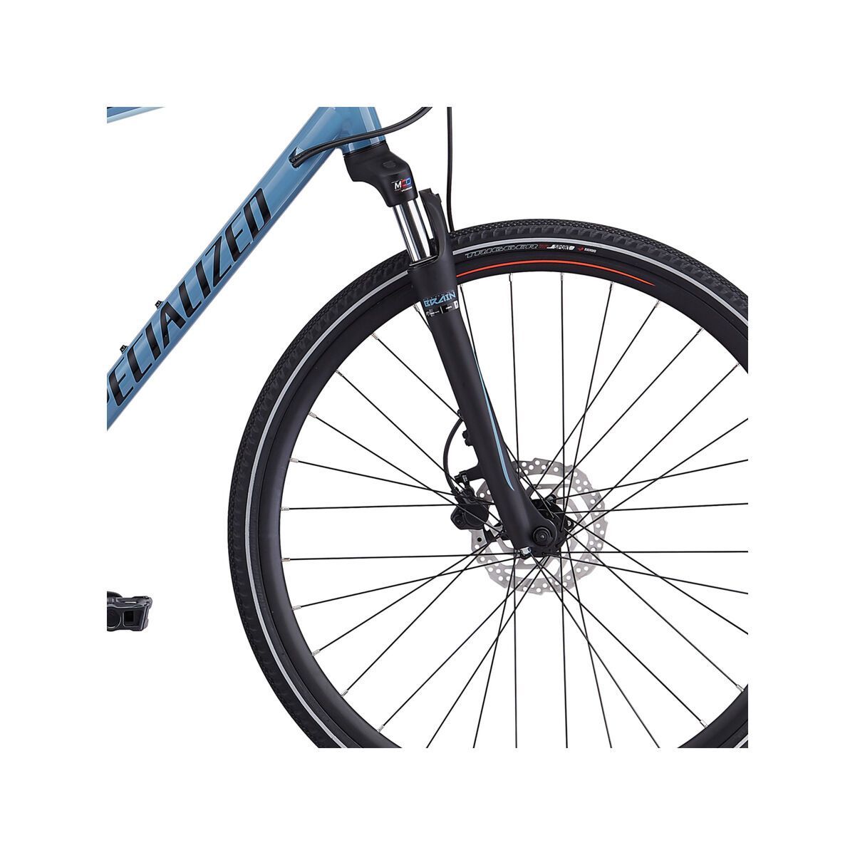 Specialized Crosstrail Sport, gloss storm grey/rocket red/black reflective - Bild 4