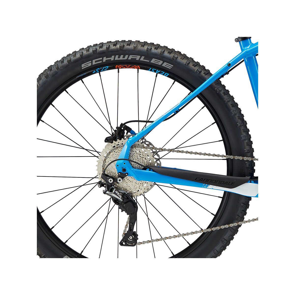 Cannondale Cujo Neo 1 Womens, azure blue w/ hazard orange, cashmere, gloss - BLU - Bild 5