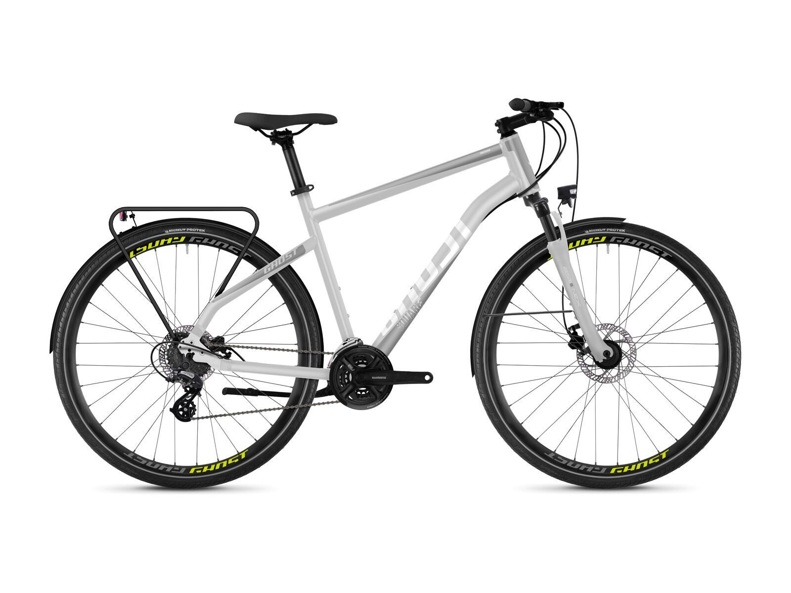 Ghost Square Trekking 2.8 AL, iridium silver/micro chip gray/lime green - Bild 1