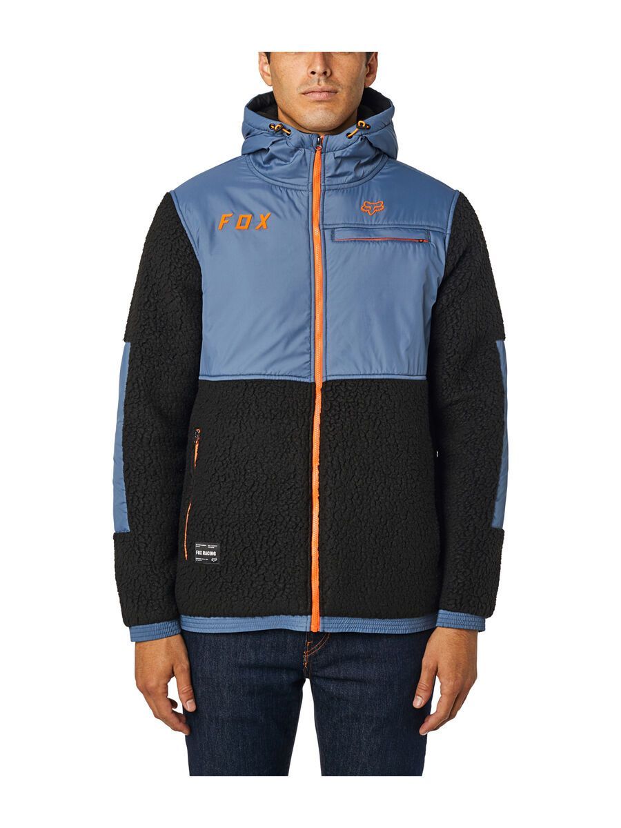 Fox Dayton Zip Fleece, blue steel - Bild 3
