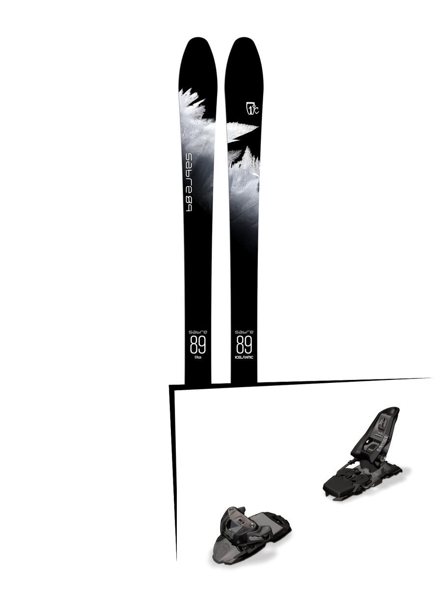 Set: Icelantic Sabre 89 2018 + Marker Squire 11 black anthracite - Bild 1