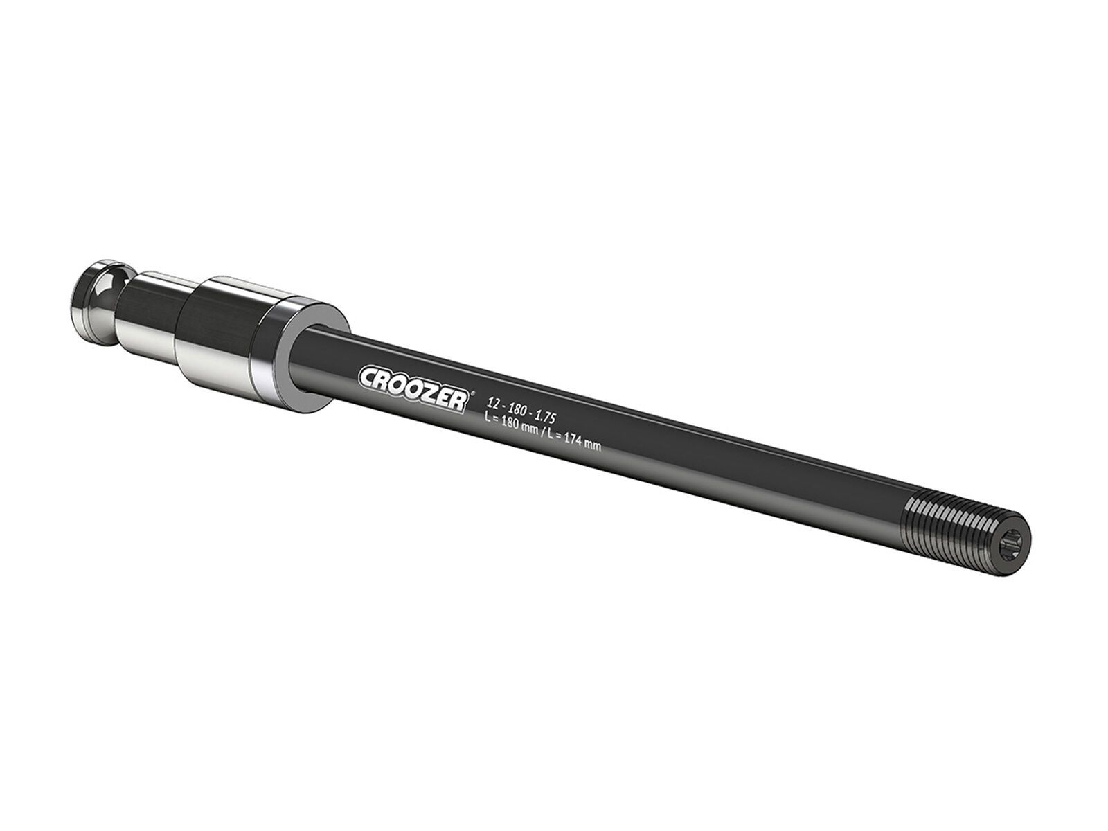 Croozer Steckachskupplung XL - 12x142/148 (174/180 mm, 1.75), black - Bild 1
