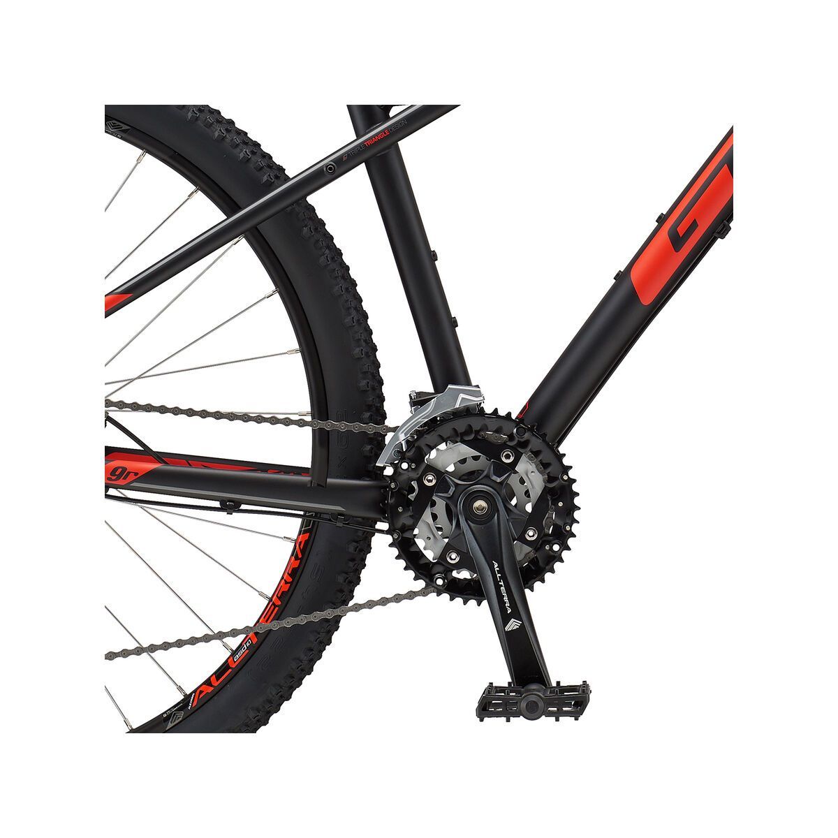 GT Avalanche Sport 27.5, satin black w/ dark silver & red - Bild 4