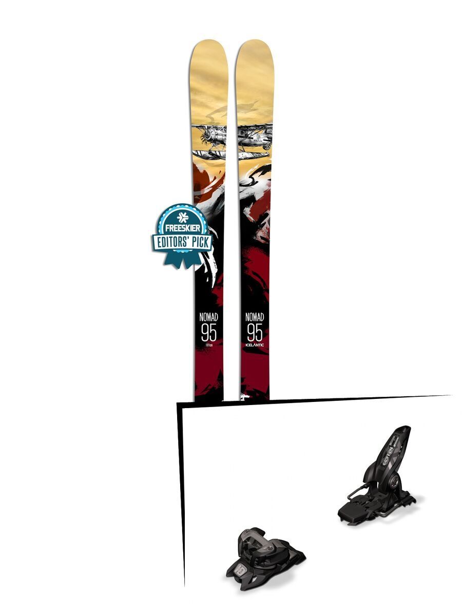 Set: Icelantic Nomad 95 2018 + Marker Griffon 13 ID black - Bild 1