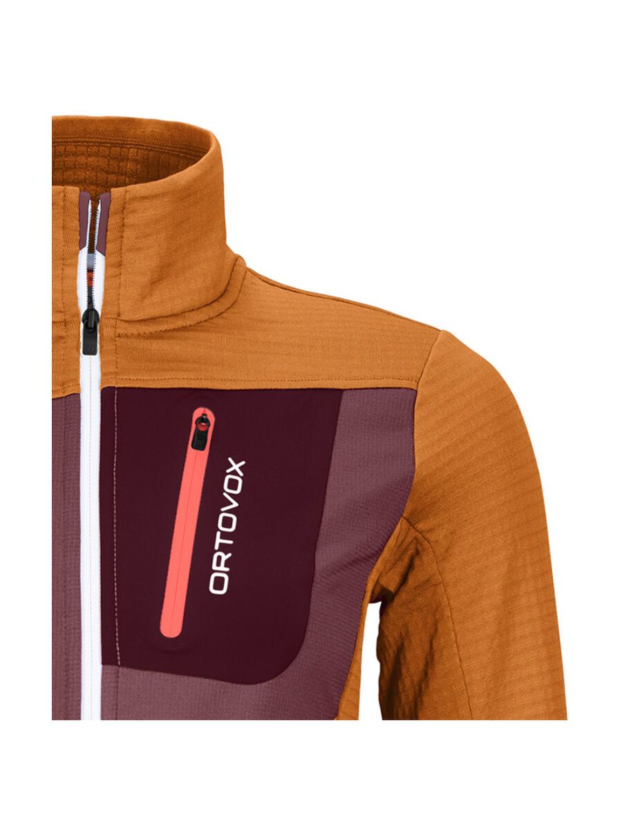 Ortovox Merino Fleece Grid Jacket W, sly fox - Bild 2
