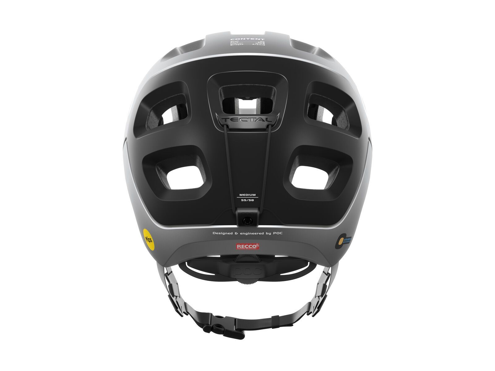 POC Tectal Race MIPS, argentite silver/uranium black matt - Bild 4