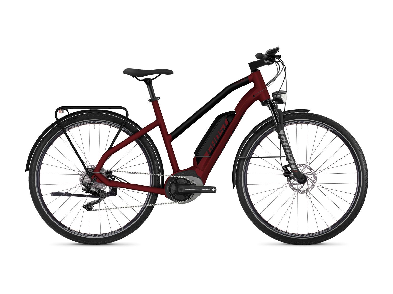 Ghost Hybride Square Trekking B4.8 W AL, classic red/night black/palladium silver - Bild 1