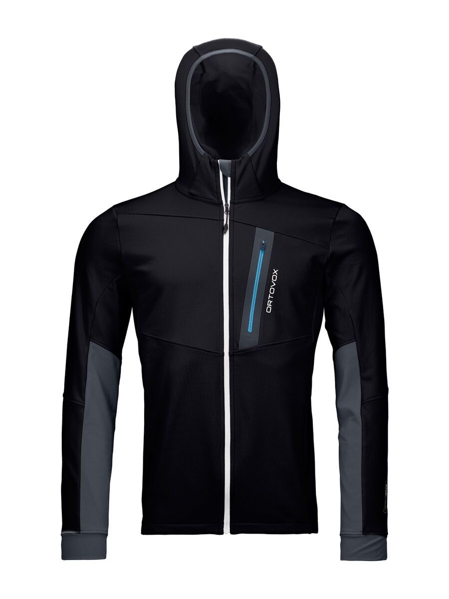 Ortovox Merino Fleece Light Tec Hoody M, black raven - Bild 1