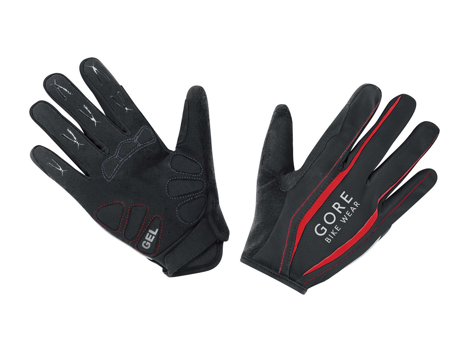 Gore Bike Wear Power Handschuhe lang, black/red - Bild 1