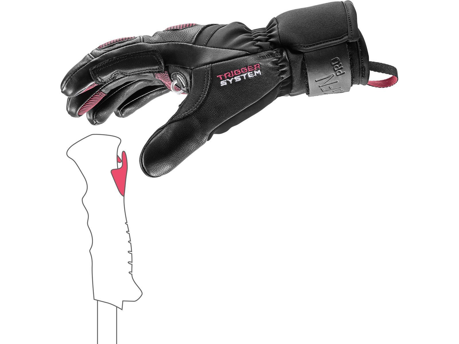 Leki Griffin Pro 3D Women, black-rosé - Bild 7