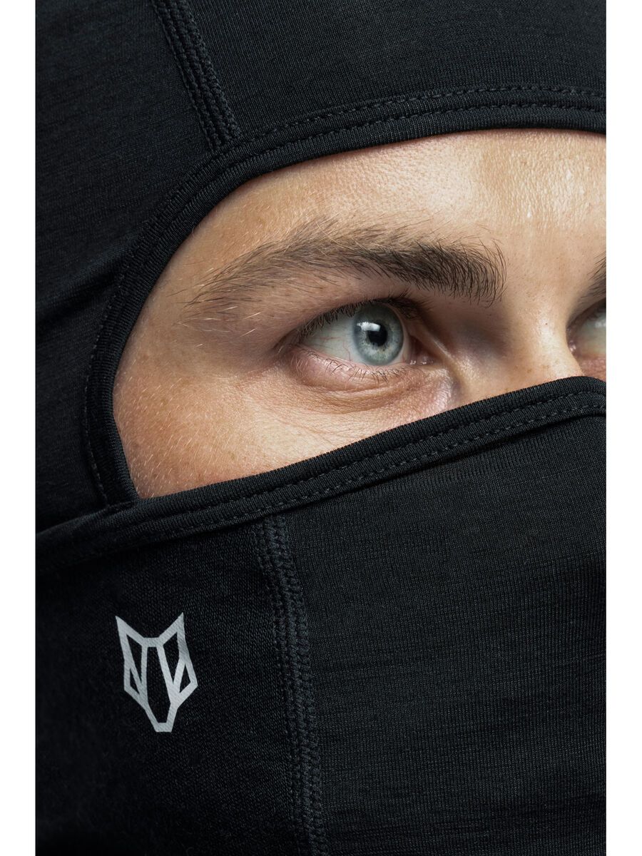 Woolf Merino Svarthetta Balaclava, black - Bild 7