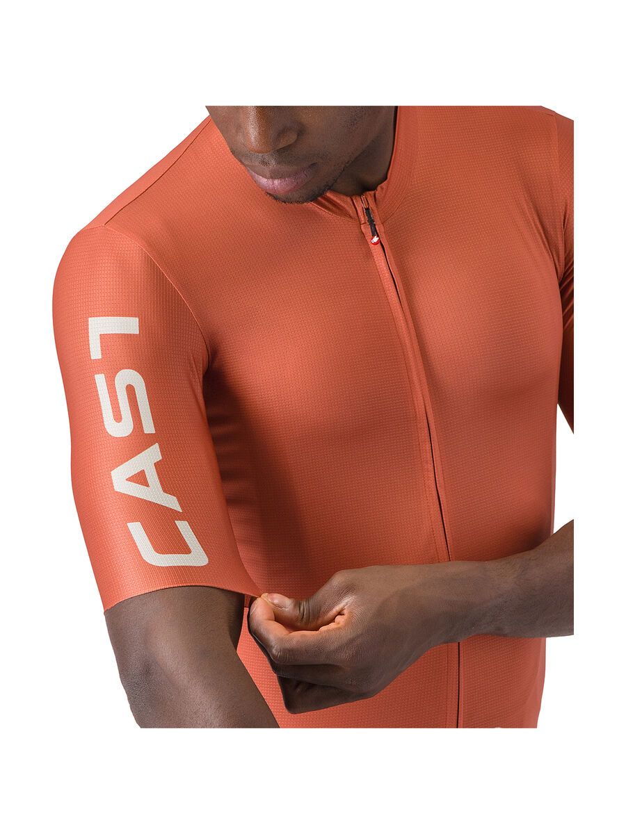 Castelli Entrata Apex Jersey, paprika/silver moon - Bild 4