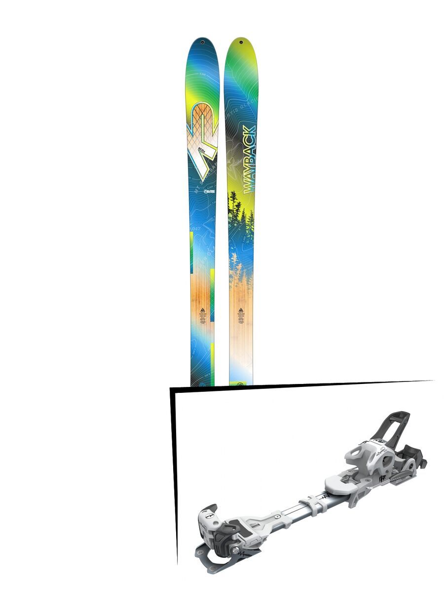 Set: K2 SKI Wayback 82 ECOre 2017 + Tyrolia Ambition 12 ohne Bremse, solid white black - Skiset - Bild 1