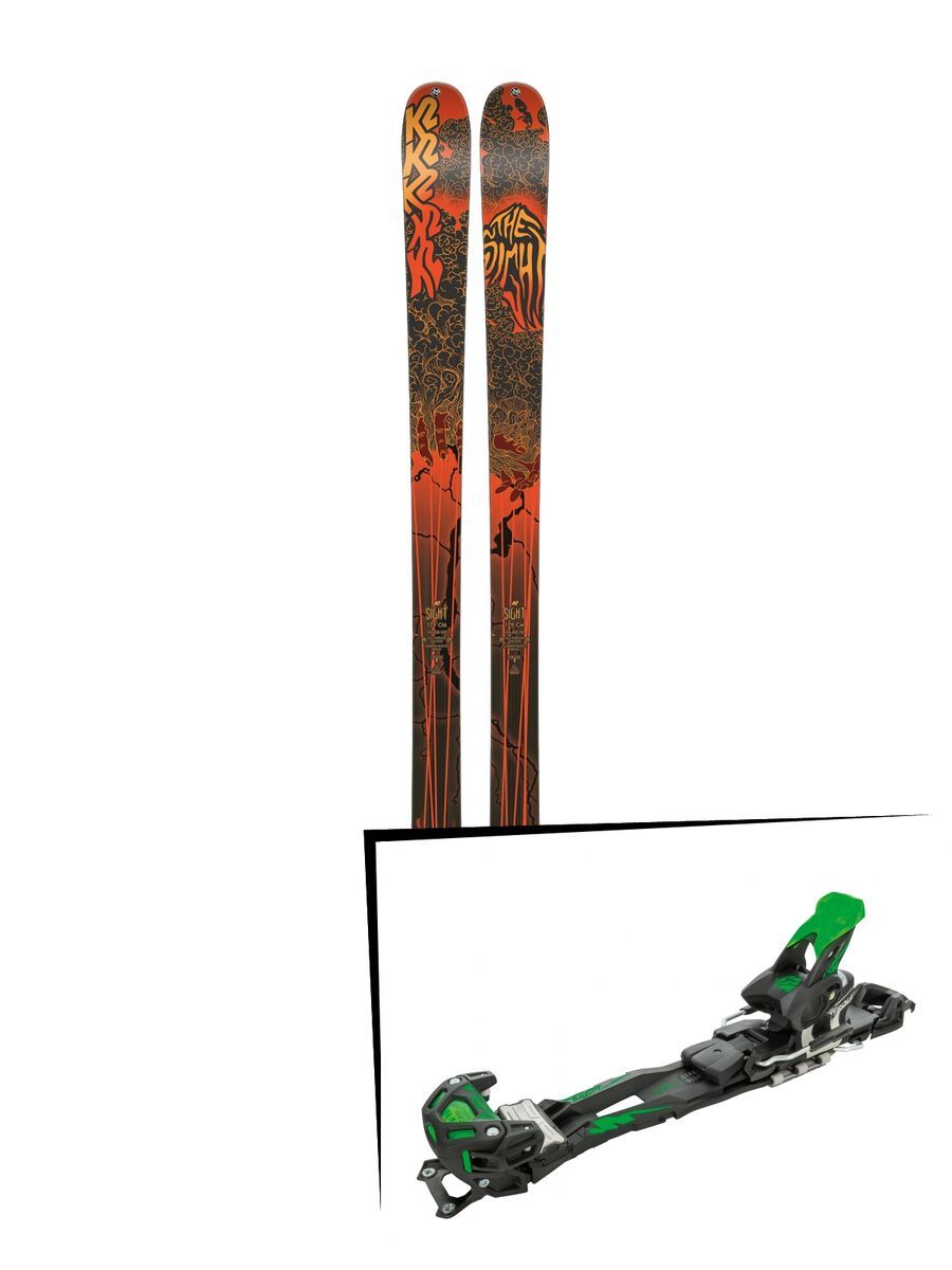 Set: K2 SKI Sight 2019 + Tyrolia Adrenalin 16 solid black flash green - Bild 1