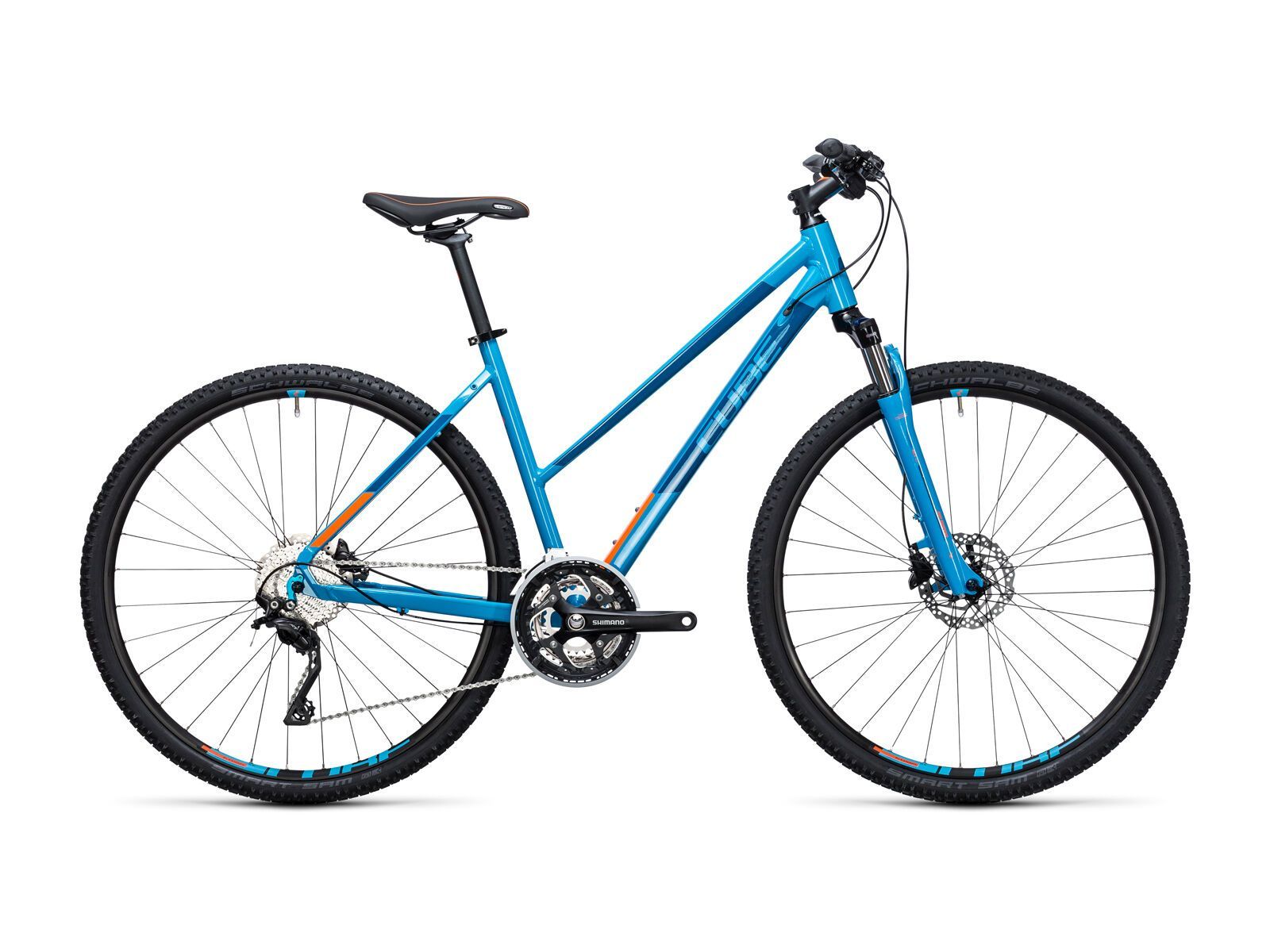 Cube Nature Pro Trapeze, reefblue´n´flashorange - Bild 1