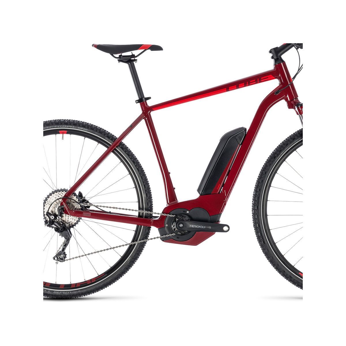 Cube Cross Hybrid Pro 500, darkred´n´red - Bild 4