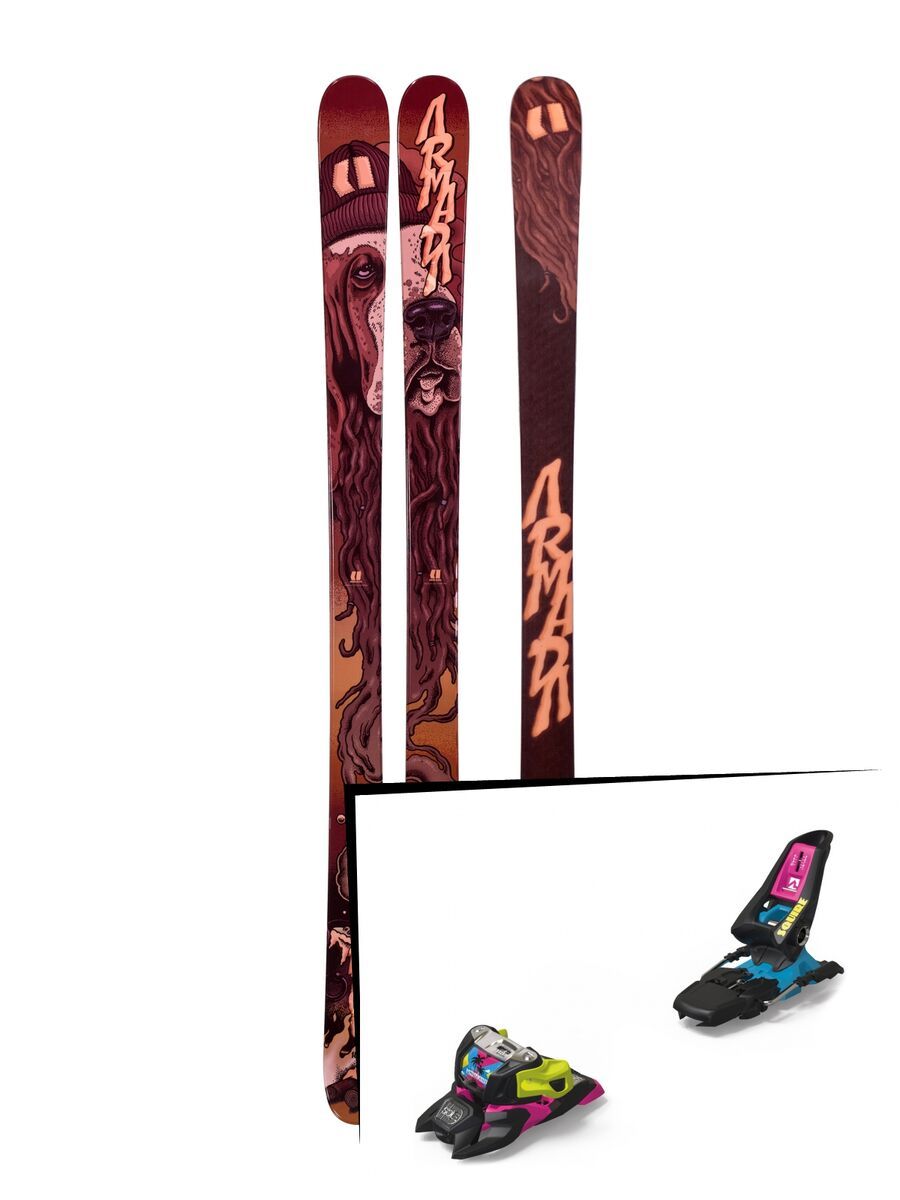 Set: Armada BDog 2019 + Marker Squire 11 ID black/pink/blue - Bild 1