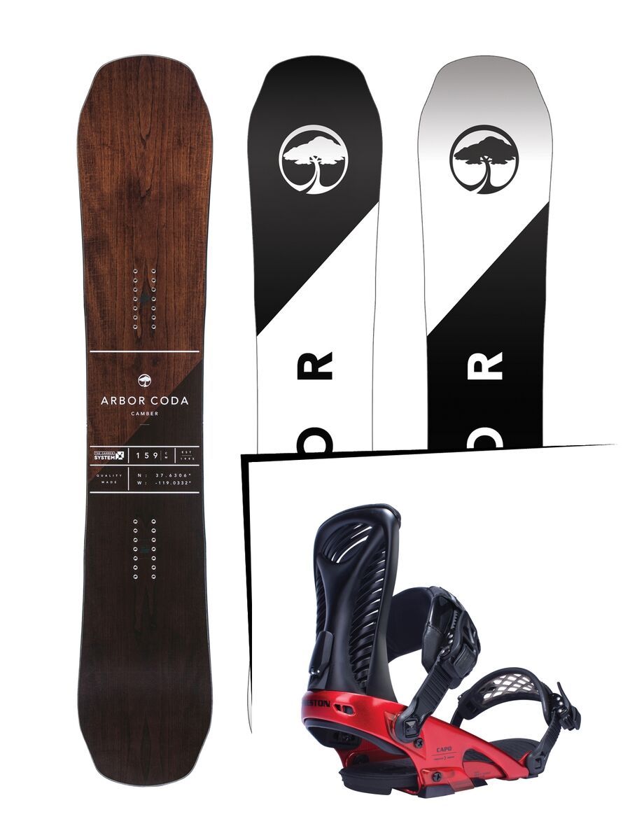 Set: Arbor Coda Camber 2017 + Ride Capo (1770115S) - Bild 1