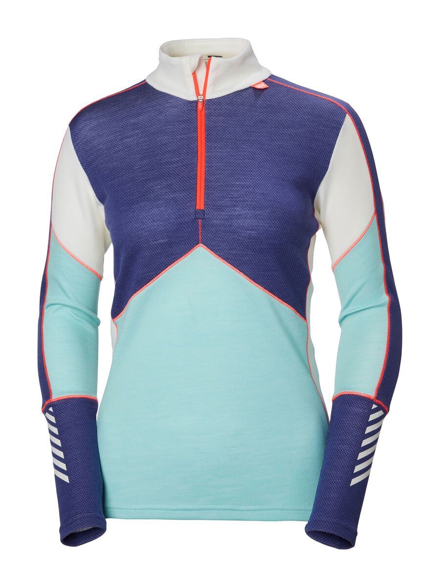 Helly Hansen W HH Lifa Merino 1/2 Zip, glacier / lavender - Bild 1