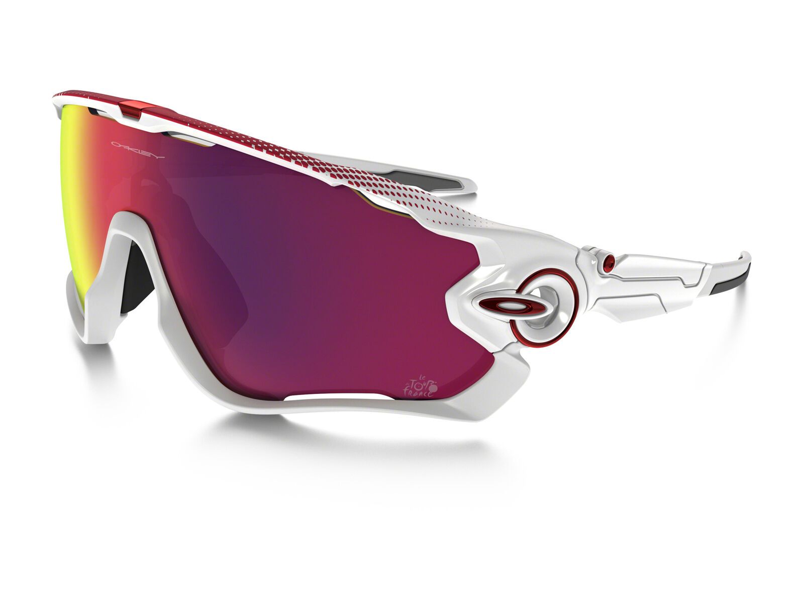 Oakley Jawbreaker Road Tour de France Prizm, polished white/Lens: prizm road - Bild 1