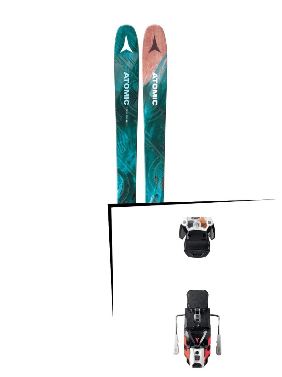 Set: Atomic Backland FR 102 W 2018 + Atomic Warden MNC 13 white/black/orange - Bild 1